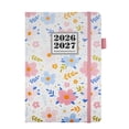 thumbnail image 1 of 2026 Planner, Weekly and Monthly Calendar Planner, Academic Daily Agenda (2026-2027), Hardcover Planning Notebook for Office Accessories and School Supplies, Flower, 1 of 8