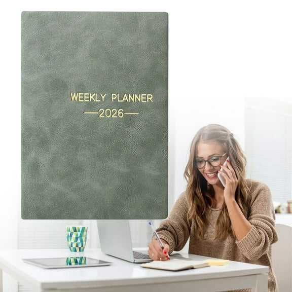 2026 Planner, Weekly And Monthly Calendar Planner,January 2026 - December 2026,Hardcover 2026 Calendar Book for Women&Men,Perfect for Office Home Supplies- A5(5.7"X8.1")Small Pocket Planner
