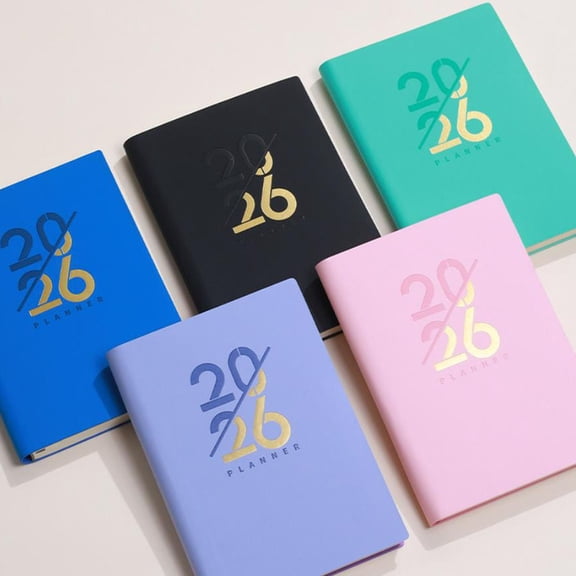 2026 Planner - Weekly and Monthly Calendar Planner Macaron Color Book for Office,Notebook Work Efficiency Record Book Simplified Planning Book,A5 Size （Purple）