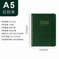 2026 Planner - Weekly & Monthly Planner with Twin Binding, Covers January 2026 to December 2026, Perfect for Daily Organization, Work & Personal Scheduling, 6.09*8.45in, Green