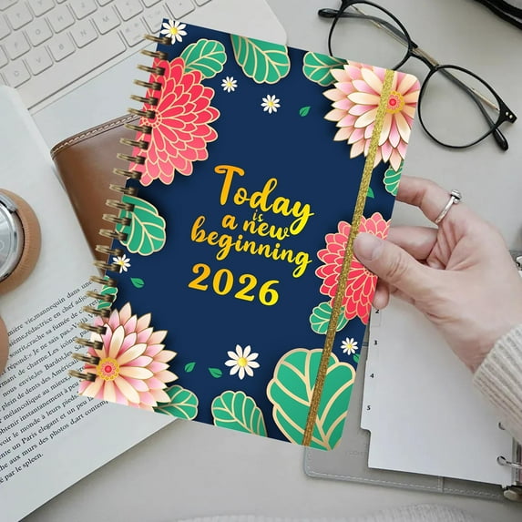 2026 Planner, Weekly and Monthly Planner, January 2026 - December 2026, Calendar Planner A5 (6.5" x 8.5"), for Home School Office Supplies, Blue