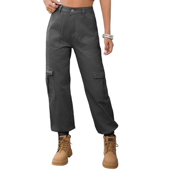 2026 Plus Size Jeans for Women With Pocket Elastic High Waist Joggers For Climbing And Training