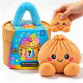 thumbnail image 1 of 2026 Plush Dumpling Squishy Mystery, Stuffed Dumpling Squishies Plushies Fidget Toy, Simulated Steamer & Fuzzy Handle, Christmas Surprise Stress Relief Collectible Toy Orange, 1 of 7
