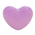 thumbnail image 1 of 2026 Plush Pillow Heart Shape Cushion Fluffy Throw Pillows Decorative Back Cushions for Friends Valentine's Day (Purple), 1 of 3