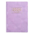 thumbnail image 1 of 2026 Pocket Planner A7 Mini Weekly Planners 3.07" x 4.17" Leather Cover 2026 Handy Pocket Notepad Daily Schedule Calendar Planner, Thickened Pocket Mini English Planners, 1Pc(Purple,4.1x3"), 1 of 9