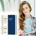 thumbnail image 1 of 2026 Pocket Weekly And Monthly Schedule Planner With 15-Minute Increments For Daily Time Management - Navy, 1 of 9