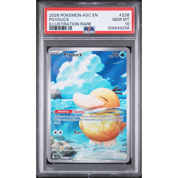 2026 Pokemon Asc EN-Ascended Heroes Psyduck Illustration Rare PSA 10 #226