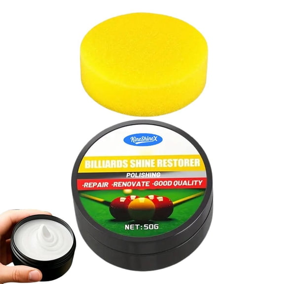 2026 Pool Ball Polish,Cleaning Wax Shine,Billiard Cleaner Restorer Professionals Pools Ball Cleaner for Removes Chalk Residue, Dust, Dirt, and Grime,Suitable for Pool Table