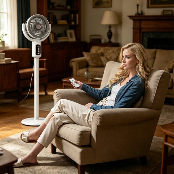 2026 Portable Fan Smart Home Use Tabletop Fan For Auto Comfort Quiet Airflow With Programmable Run And Energy Efficient Design
