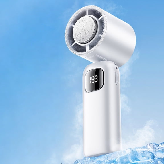 2026 Portable Handheld Turbo Fan- PortableFan with Semiconductor Cooling, Face Fan,Up to 12H Runtime, Rechargeable Personal Fan ,Personal Cooling Fan for Travel, Outdoor, Beach