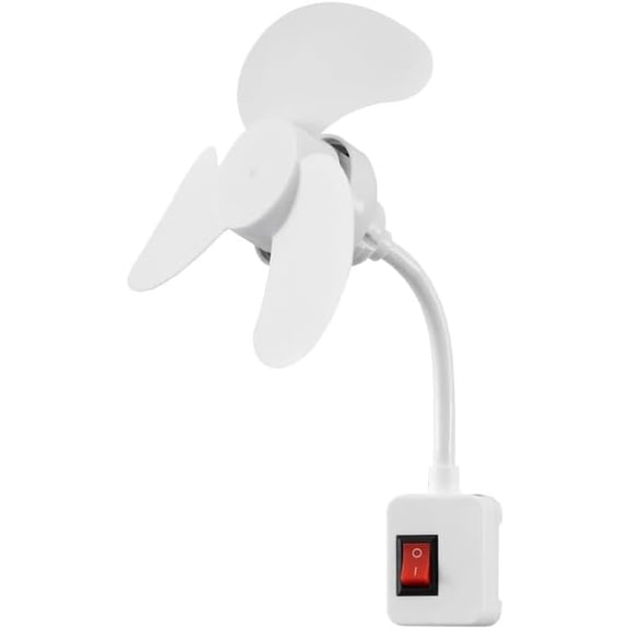 2026 Portable Power Socket Mini Fan, Flexible Gooseneck, Desktop Personal Fan With Switch, Suitable For Work And Study