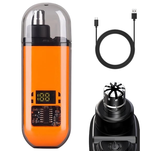 2026 Portable Smart Electric Nose Hair Trimmer Clippers with LED Digital Display
