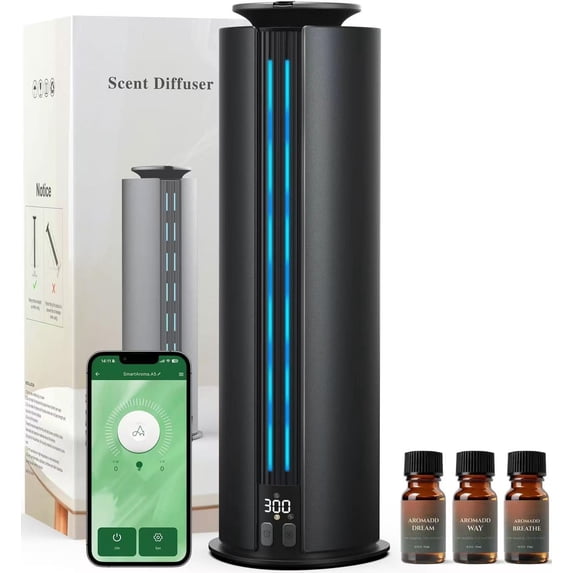 2026 Portable Waterless Diffuser, 1700 Sq Ft Diffuser, 100ml Scent Air ...