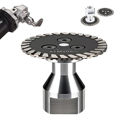 2026 Precision Diamond Carving Wheel 30mm/40mm/50mm/60mm, Multi-Purpose High-Density Diamond Blade for Angle Grinder, Wet & Dry Use Metal Cutting Saw with Removable Flange for Granite, Marble