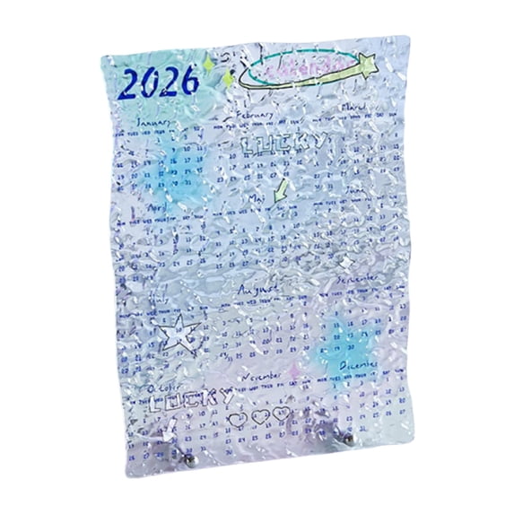 2026 Premium Acrylic Wall Calendar, 12 Months Desk Calendars, Runs From January 2026 Until December, Small Desktop Calendar For Home Office, Christmas Or Birthday Gifts For Women,9"X7"