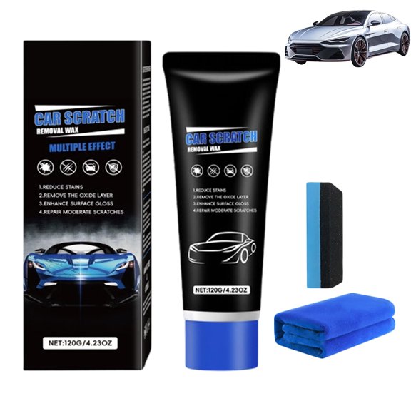 2026 Premium Car Scratch Removal Polish Wax, Car Scratch Repair Cream, Quick Restore Gloss, Universal Premium Polishing Compound for Light Scratches, Swirl Marks & Scuffs