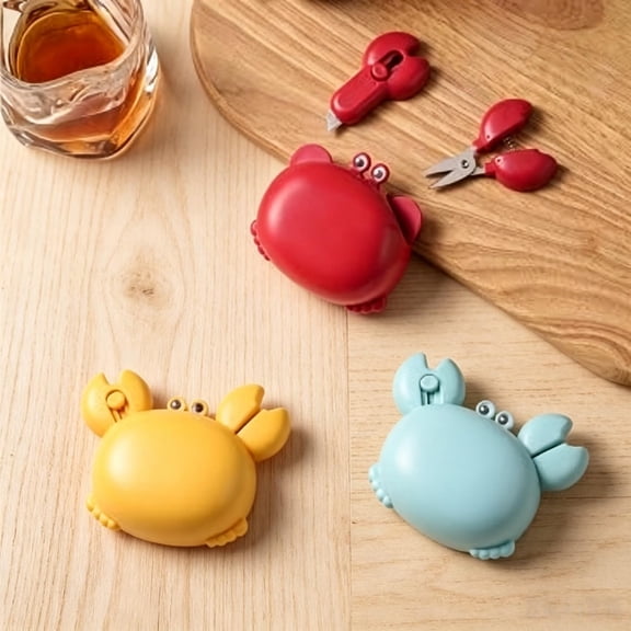 2026 Premium Crab Gadget, 4-in-1 Household Multi Tool, Magnetic Fridge Attachment, Bottle Opener, Cutter & Scissors for Office & Gathering