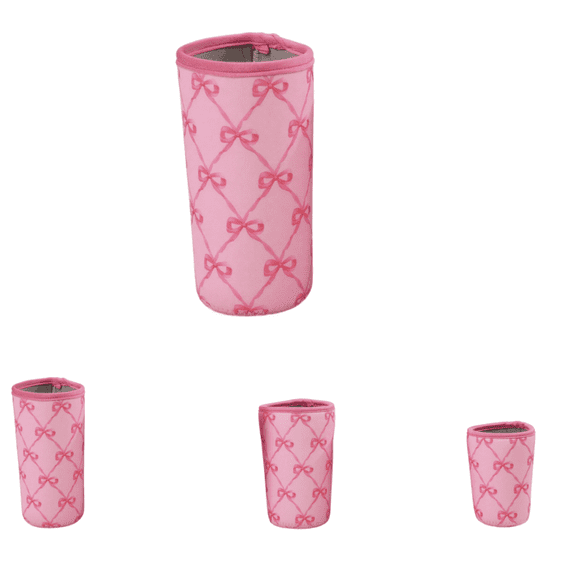 2026 Premium! Reusable Iced Coffee Insulator, Reusable Iced Coffee Sleeves - Insulator Sleeve for Cold Beverages Pink Small