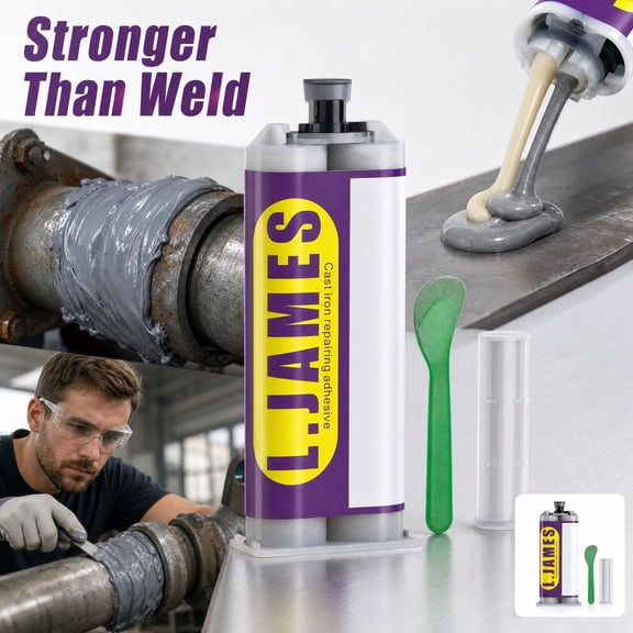 2026 Premium! Waterproof Epoxy Metal Repair Glue, Strong Liquid Welder for Metal to Metal Bonding, Heavy Duty Epoxy Casting Adhesive for Steel, Aluminum, Ceramic & Rigid Plastics