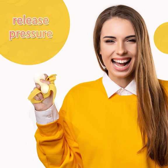 2026 Pressure-Relief Squeeze Toys,Simulated Fruit Peeling Toys,Orange Decompression,Kneading Music,Creative Banana Decompression,Venting,and Pranks,Birthday Gift(1PC)