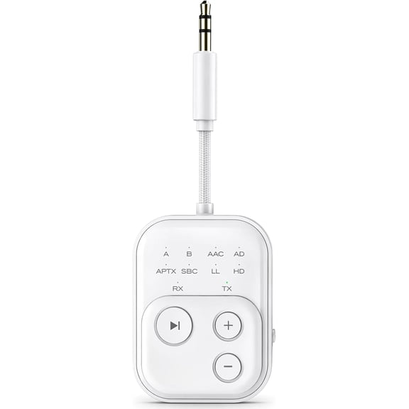 2026 Pro Bluetooth 6.0 Audio Transmitter Receiver | Bluetooth Adapter for TV/Airplane/Gym/Car/Home Stereo to Wireless Headphones,Stable Connection, Clear Sound & Low Latency, Dual Link & 33FT Range