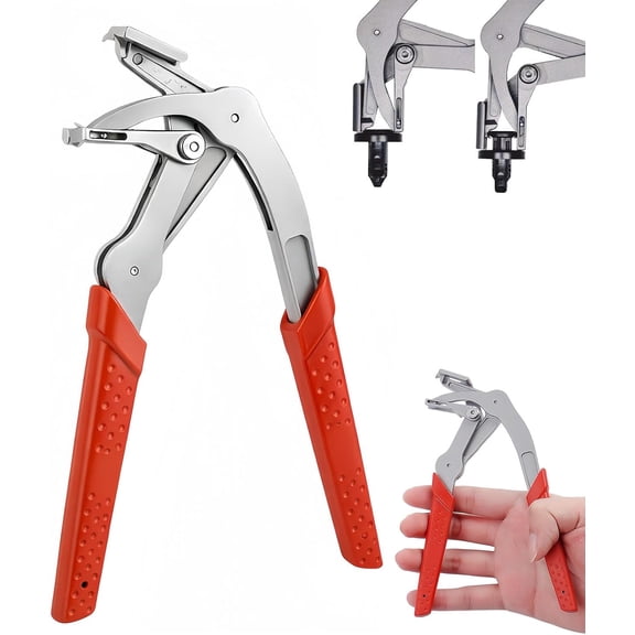 2026 Professional Car Clip Pliers, Panel Clip Removal Pliers, Spring-Loaded Heavy Duty Auto Fastener Remover for Door Panels Interior Exterior Damage-Free Disassembly (1pcs)