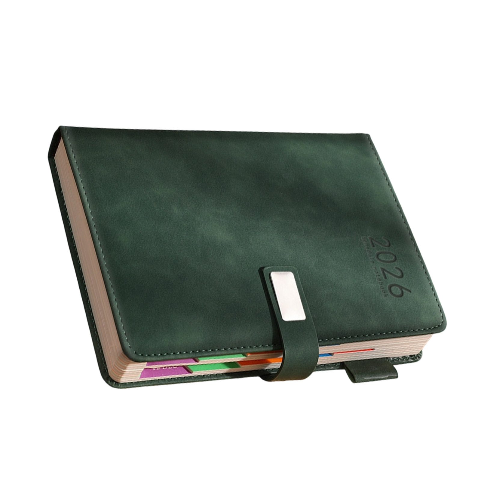 2026 Professional PU Notebook 400 Pages Dated with Colored Monthly ...