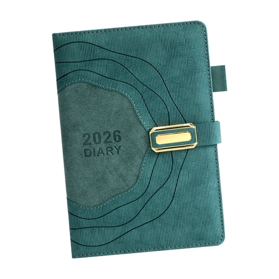 2026 Professional Planner Notebook 365 Daily Sheets PU Cover Paper Small Work Schedule Journal Portable Design