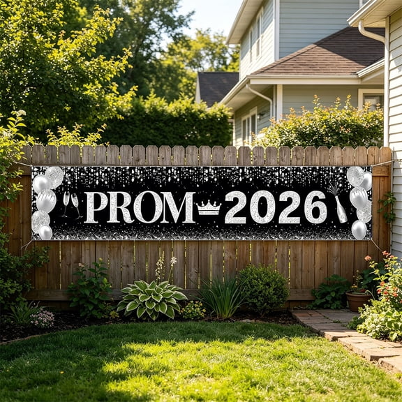 2026 Prom Yard Banner Graduation Banner For Outdoor Garden Courtyard Party