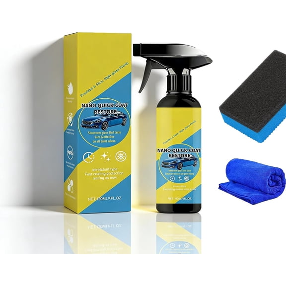 2026 Quick Coat Restore Coating Spray, Advanced Automobile Quick-Acting Coating Agent, Quick Effect CoatingAgent Spray with Dust Proof for Cars Universal Vehicle Use (1PCS)