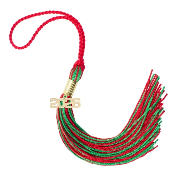 Tassel Depot Red/Kelly Graduation Tassel 2026 - Every School Color Available - Made in USA