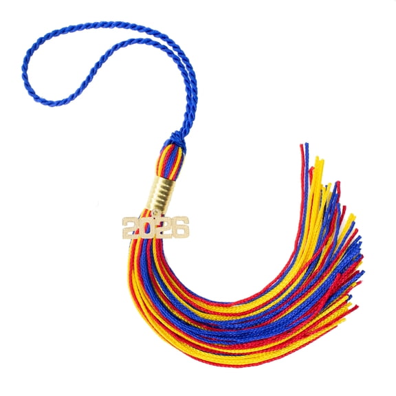 Tassel Depot Royal/Red/Gold Graduation Tassel 2026 - Every School Color Available - Made in USA