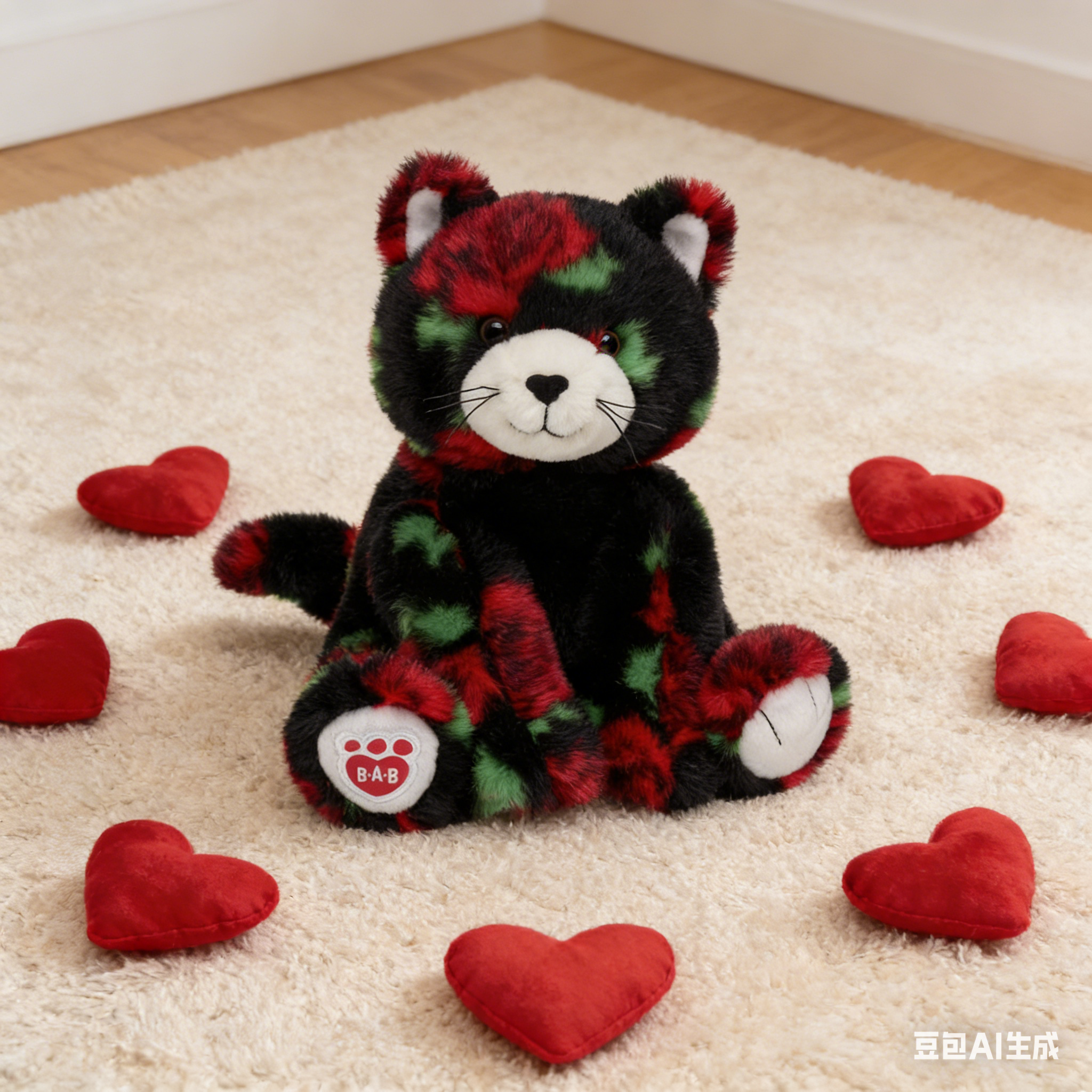 Red Roses Plush 2026 Red Rose Kitty Soft Toy Stuffed Animal Plush Figure Toy Valentines ...
