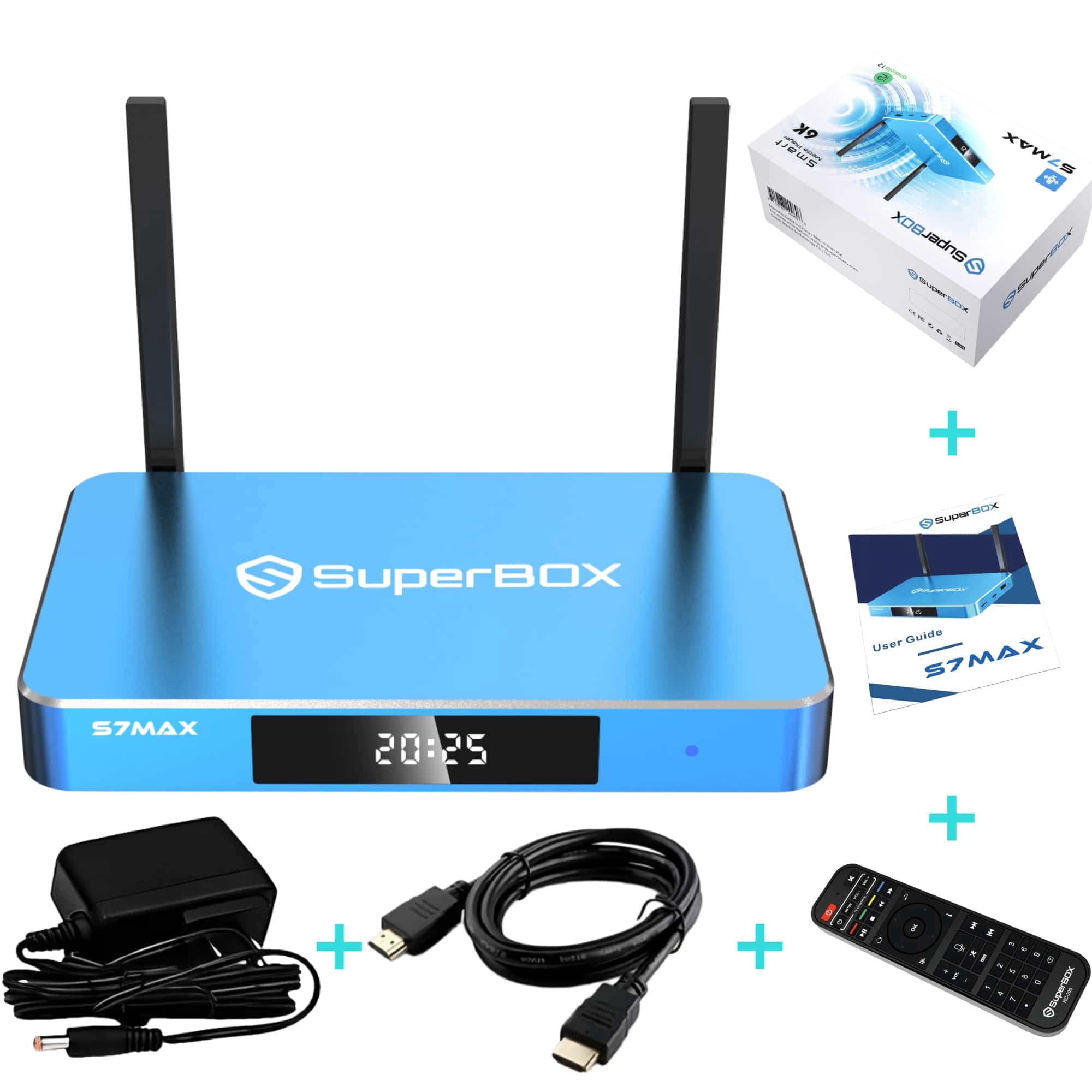 2026 Release Super Box S7Max Android 12 TV Box with Voice Remote, 4GB ...