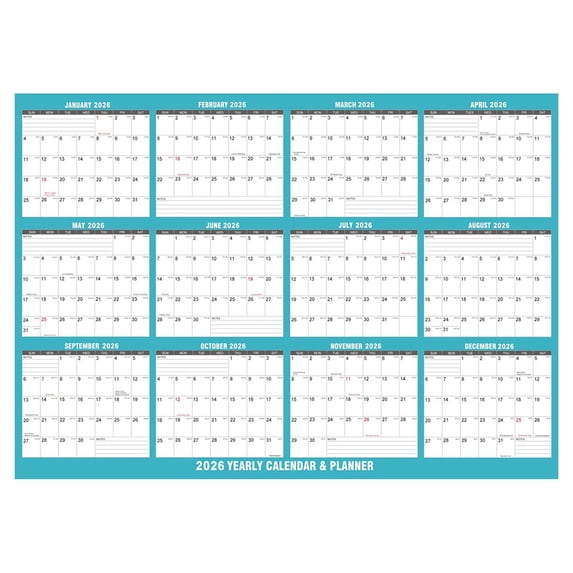 2026 Reusable Wall Calendar, 2026 Dry Erase Calendar, 34X24inch 2026 Yearly Wall Calendar, 2026 Wall Calendar, 12 Month Dry Erase Calendar for Wall, 12 Month Wall Planner Yearly Annual Calendar