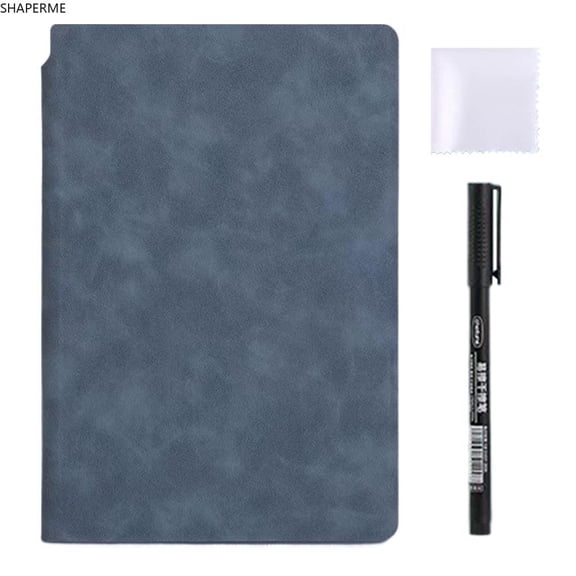 2026 Reusable Writing Tablet Notebook - 9.5" x 6.6" Portable Erasable Digital Whiteboard Pad with PU Cover, Stylus & Eraser Included, for Daily Notes, To - Do Lists, Drawing & Office Memo
