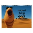 thumbnail image 1 of 2026 Robert the Bug Marcus the Worm Robert The Worm Funny VR Chat Meme Holiday Planner Hanging Wall Calendar for Home Office Gift, 1 of 9