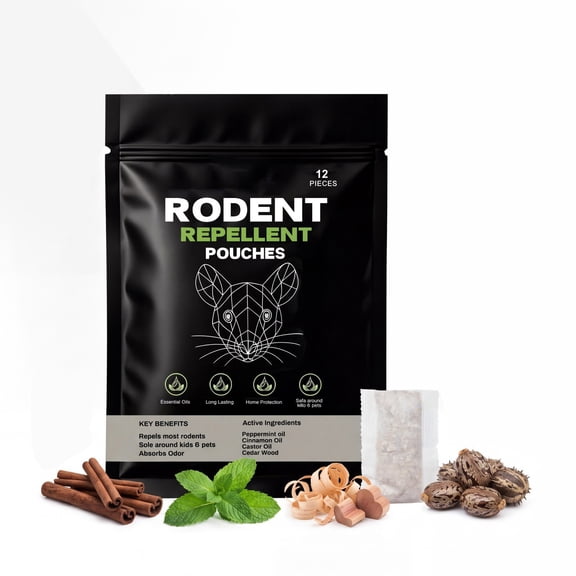 2026 Rodent Repellent Pouches with Essential Oils Scented Long Lasting Home and Storage Protection for Indoor Use