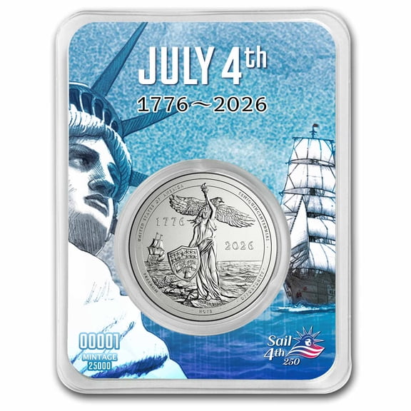 2026 Sail4th 250 1/2 oz Silver Round (in TEP)