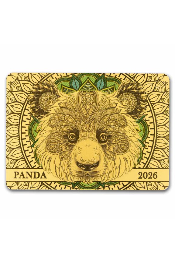 2026 Samoa 1/200 oz Gold Spirit Animals Collection: Panda