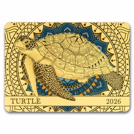 2026 Samoa 1/200 oz Gold Spirit Animals Collection: Turtle