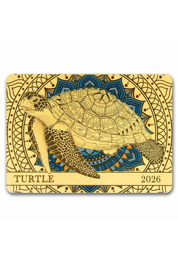2026 Samoa 1/200 oz Gold Spirit Animals Collection: Turtle