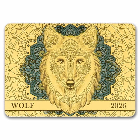 2026 Samoa 1/200 oz Gold Spirit Animals Collection: Wolf