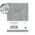 thumbnail image 1 of 2026 Schedule Planner A5 with Date Notes – Faux Leather Cover, 176 Sheets, Gray, 1 of 7