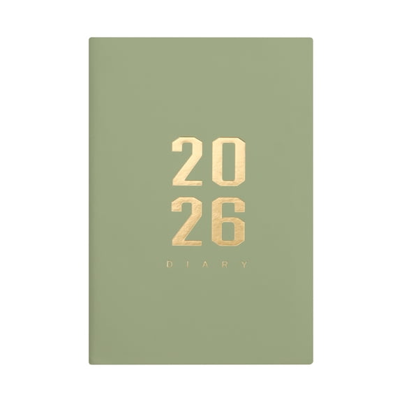 2026 Schedule Planner with Date Notes, A5 Daily Organizer, Faux Leather Cover, 176 Pages, Sturdy Notebook for Planning and Scheduling