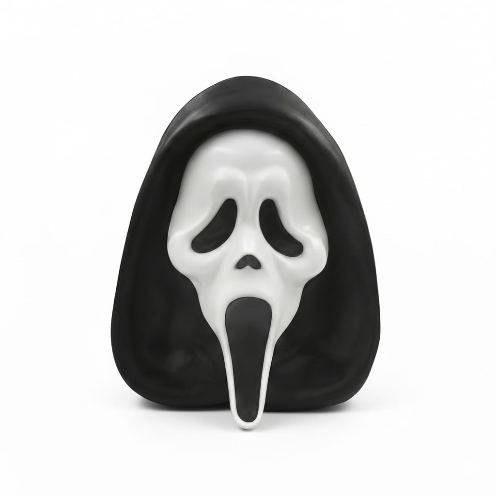2026 Scream 7 Ghostface Popcorn Bucket, Out Door Horror Mask Snack Bowl ...