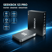 2026 Seekbox 3Pro TV Box 4GB+64GB, 4K HDR WiFi 6 Bluetooth 5.0 with Remote Control