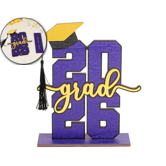 2026 Sign Graduation Party Decorations Props Grad Graduation Table Centerpieces for Party Supplies Class of 2026 Decorations