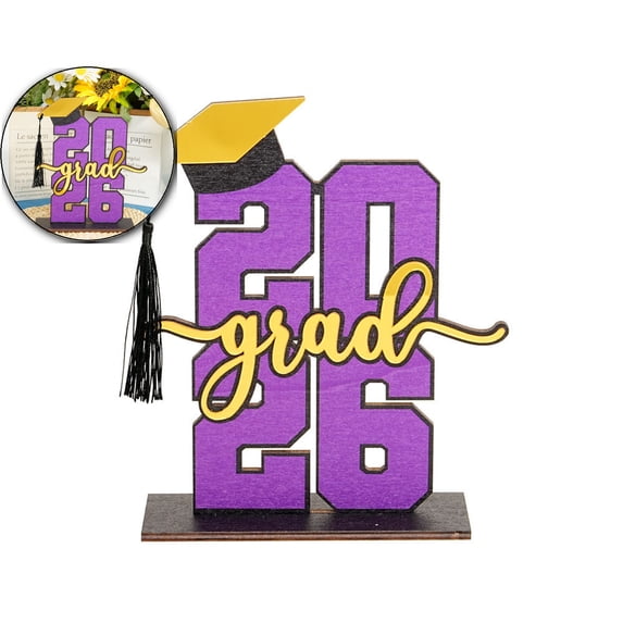 2026 Sign Graduation Party Decorations Props Grad Graduation Table Centerpieces for Party Supplies Class of 2026 Decorations