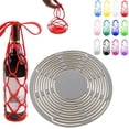 thumbnail image 1 of 2026 Silicone Wine Carrier Bag, Multi-Use Silicone Storage Bag & Organizer, Handheld Bottle Mesh Coaster & Drink Holder for Wine, Water Bottles, Fruits, Hot Dishes, Stable Placement, 1 of 7